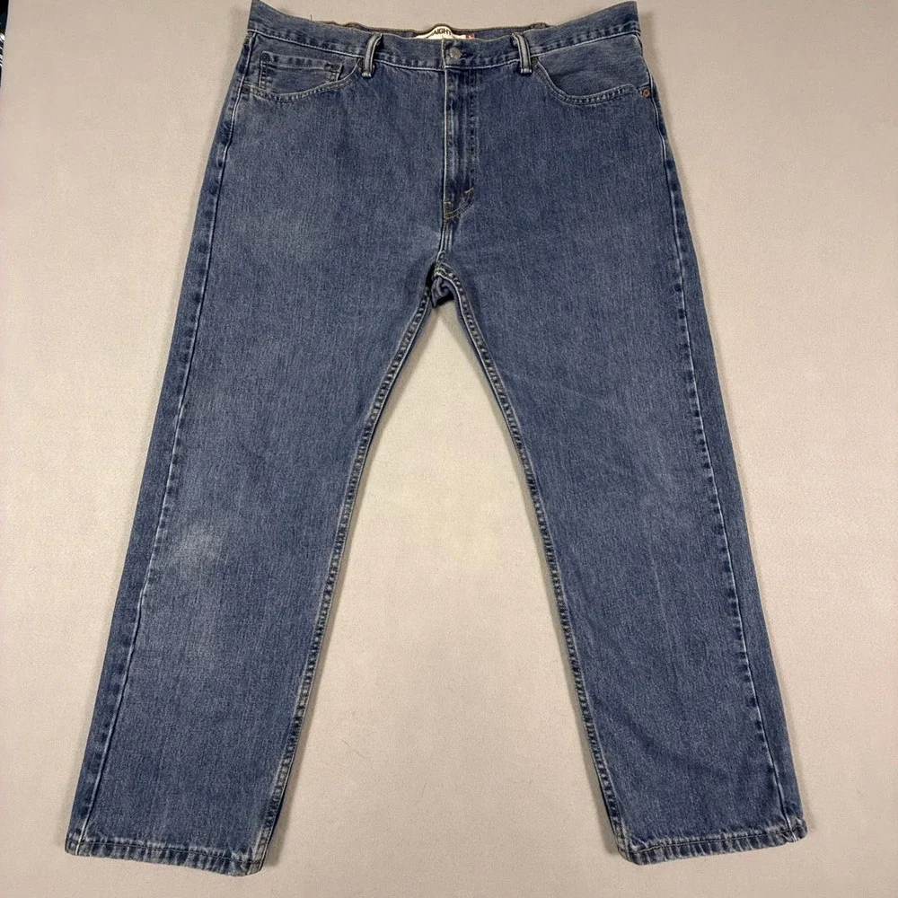 Levis 505 Straight Fit Jeans Mens 40x30 Medium Wash Blue Denim‎ 100% Cotton